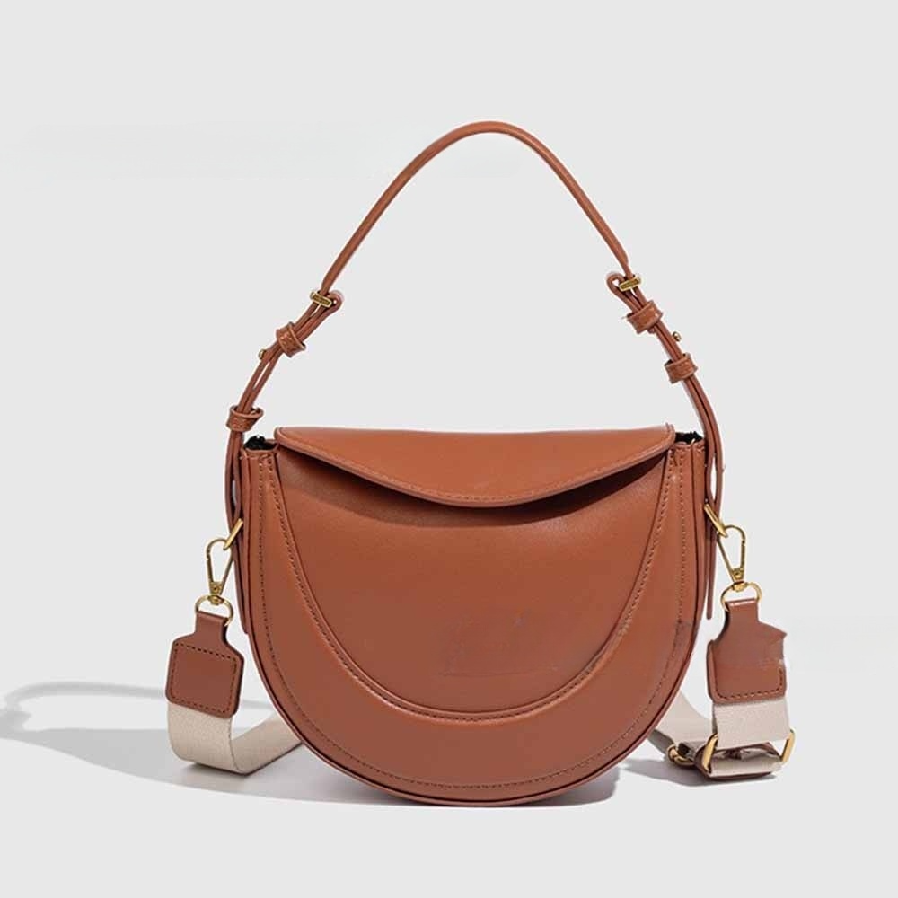 #268 Women's new one-shoulder messenger bag with advanced crescent bag