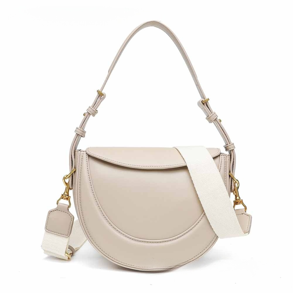 #268 Women's new one-shoulder messenger bag with advanced crescent bag